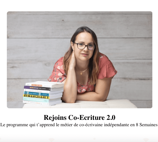 Logo formation Co-Ecriture 2.0 : intervention d'Adeline Cointe sur la formation Co-Ecriture 2.0 de Muriel Herbert pour que ses stagiaires passent sur les médias pour se faire connaître