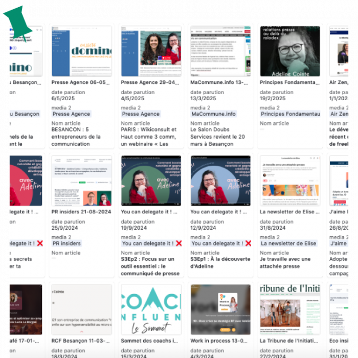 Toutes les parutions media d'Adeline Cointe