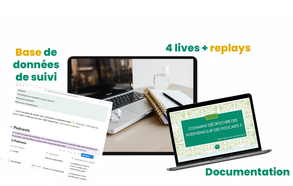 Les outils indispensables pour solliciter les podcasts, livrés dans PommCasts