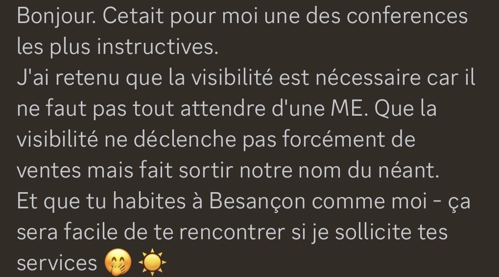Avis suite conférence Adeline Cointe passer dans les media en tant qu'auteur sur le Sommet du premier roman