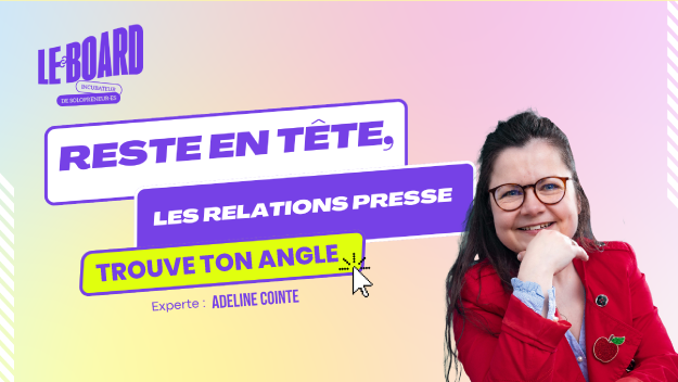 Visuel live expert avec Adeline Cointe sur L'Incubateur Le Board pour passer dans plusieurs médias